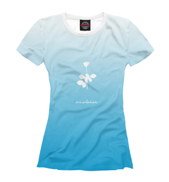 Женская футболка с изображением Violator цвета Белый