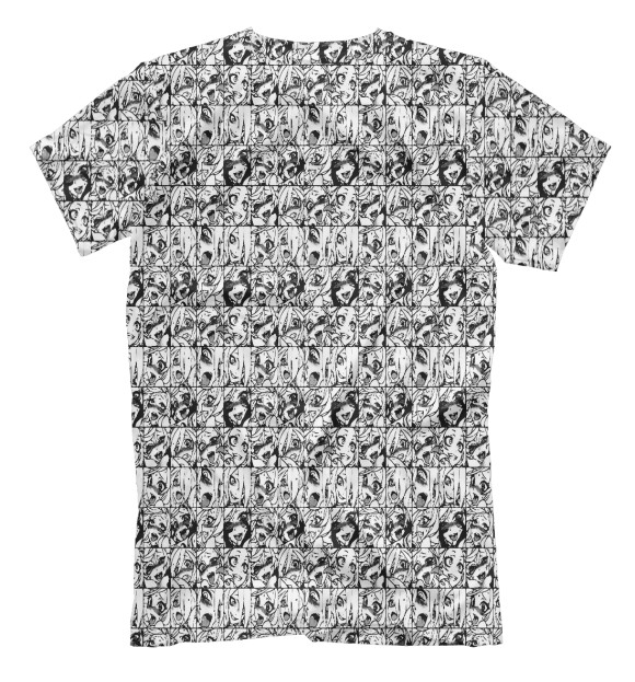 Мужская футболка с изображением Ahegao | Ахэгао цвета Белый