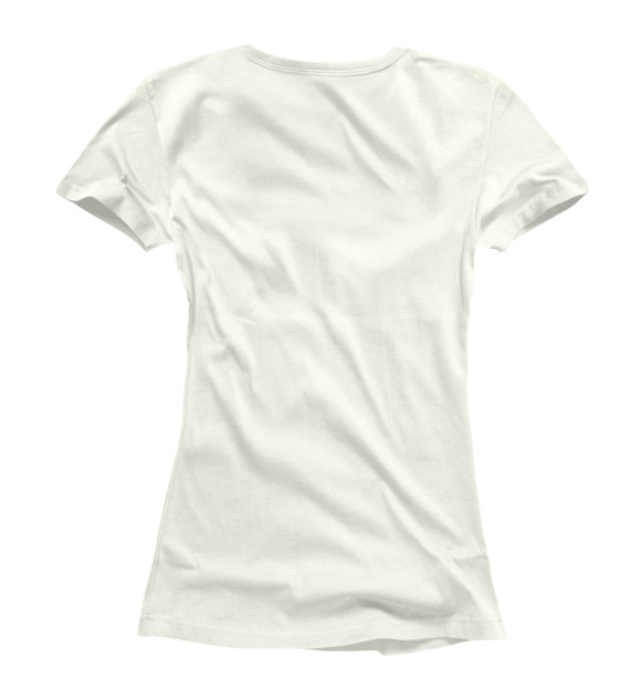 Женская футболка с изображением Пиво цвета Белый