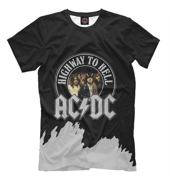 Футболка для мальчиков с изображением AC/DC цвета Белый