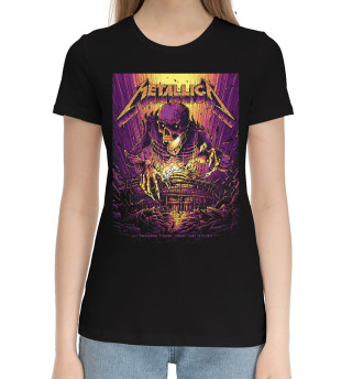 Хлопковая футболка для девочек Metallica