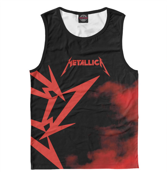 Мужская майка с изображением Metallica цвета Белый