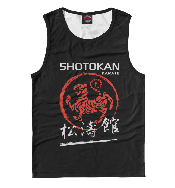 Майка для мальчика с изображением Shotokan Karate цвета Белый