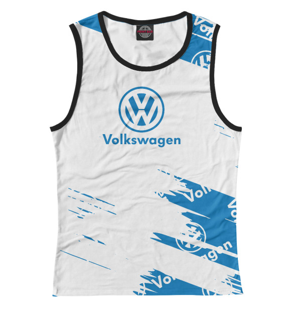Женская майка с изображением Volkswagen цвета Белый