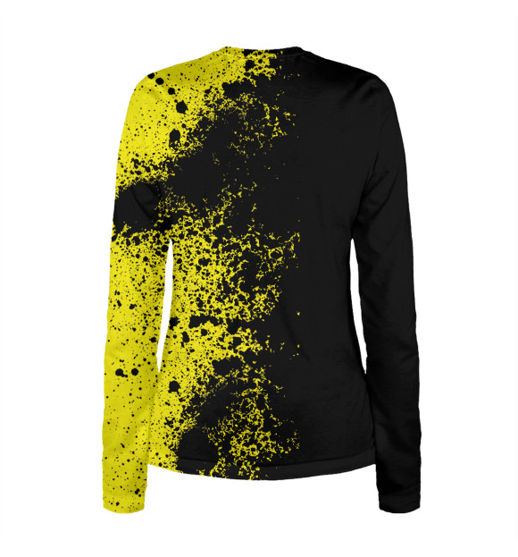 Женский лонгслив с изображением Rainbow Butterfly Emerging цвета Белый