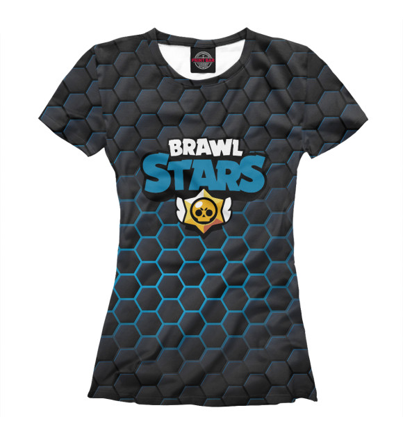 Женская футболка с изображением Brawl Stars цвета Белый