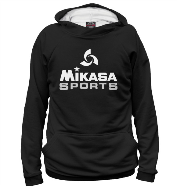 Худи для мальчика с изображением Mikasa Sports цвета Белый