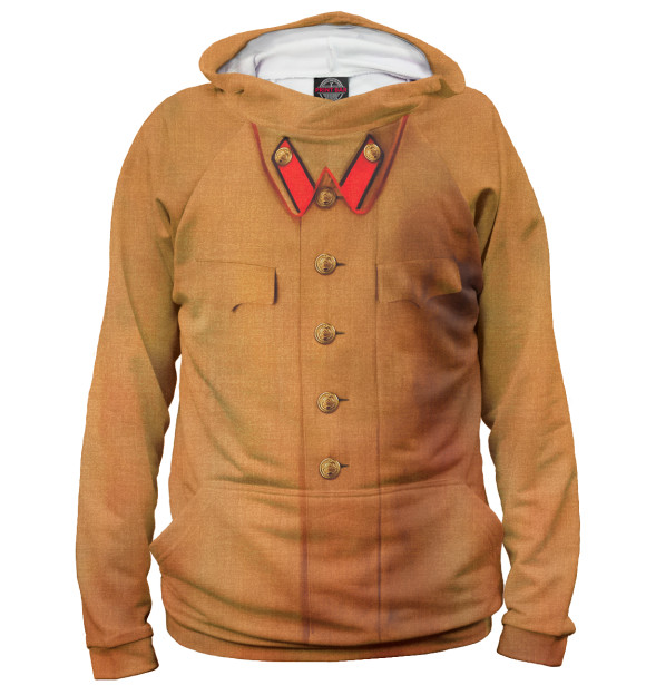 Женское худи с изображением Френч И.В. Сталина. цвета Белый