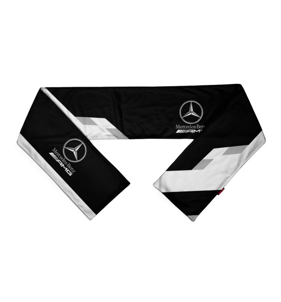 Шарф с изображением Mersedes-Benz AMG цвета Белый