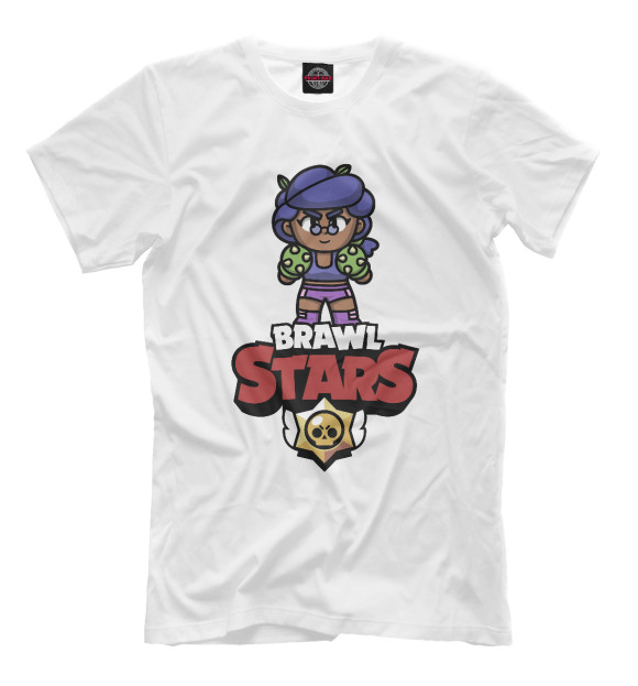 Мужская футболка с изображением Brawl Stars - Rosa цвета Белый
