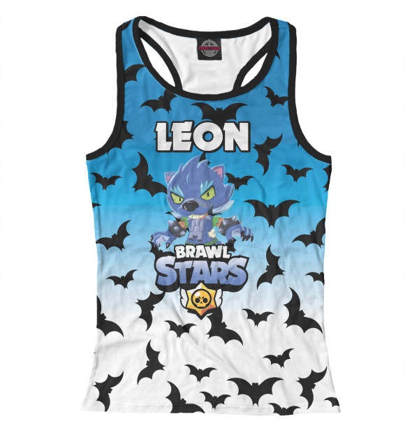 Женская майка-борцовка с изображением Brawl Stars цвета Белый