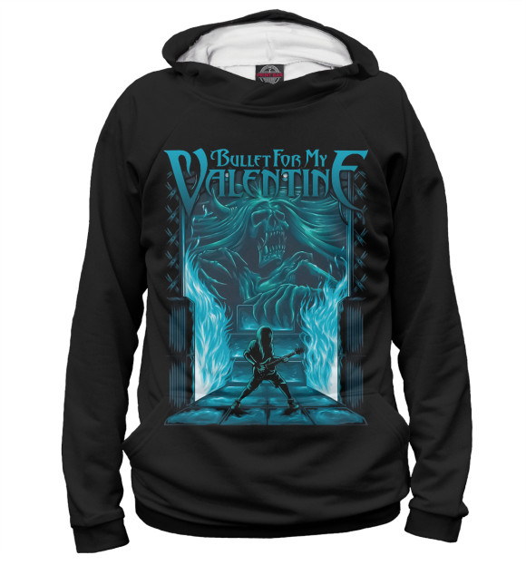Женское худи с изображением Bullet for My Valentine цвета Белый