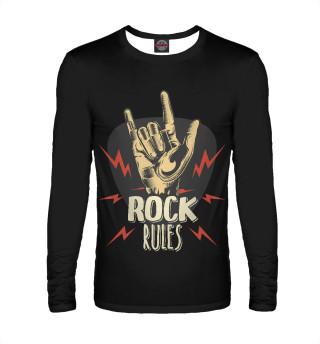 Мужской лонгслив Rock rules