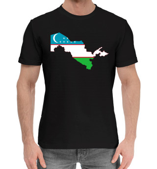 Хлопковая футболка для мальчиков Узбекистан
