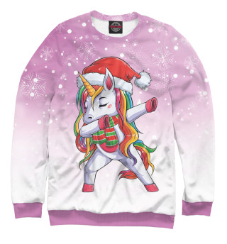 Мужской свитшот Xmas Unicorn Dabbing
