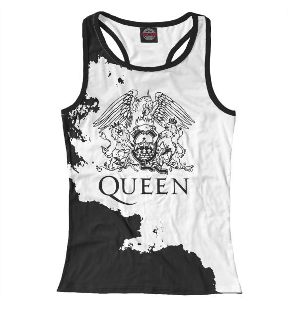 Женская майка-борцовка с изображением Queen цвета Белый