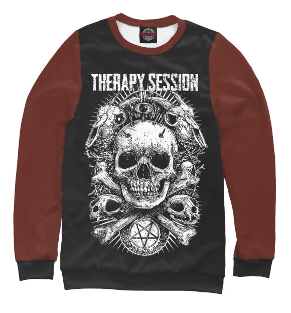 Свитшот для девочек с изображением Therapy Session NF цвета Белый