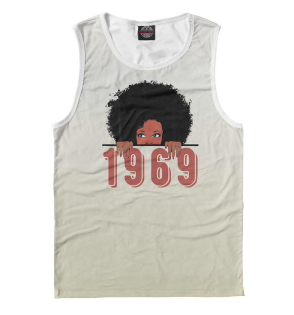 Мужская майка с изображением Black Queen Born In 1969 цвета Белый