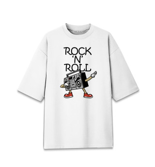 Женская футболка оверсайз Rock 'n' roll dab