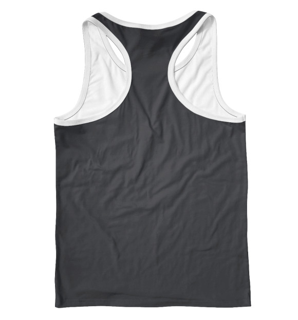 Мужская майка-борцовка с изображением Punk Rock цвета Белый