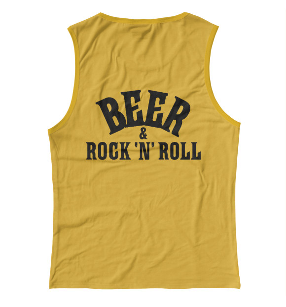 Майка для девочки с изображением Beer & Rock 'n' Roll цвета Белый