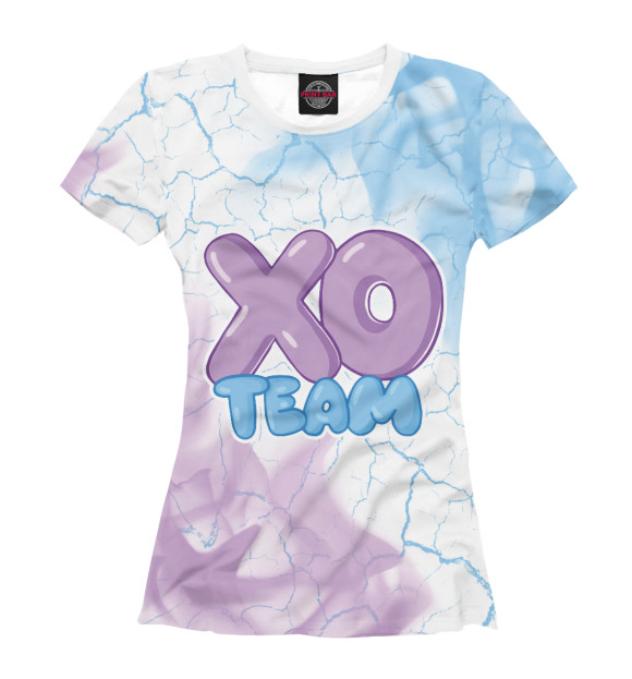 Женская футболка с изображением XO Team House цвета Белый
