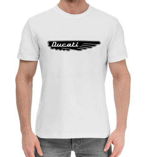 Хлопковые футболки Print Bar DUCATI