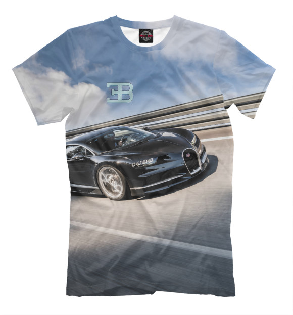 Футболка для мальчиков с изображением Bugatti цвета Белый