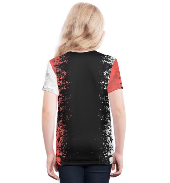 Футболка для девочек с изображением Poppy Playtime цвета Белый