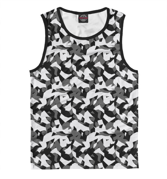 Мужская майка с изображением Осколок городской цвета Белый