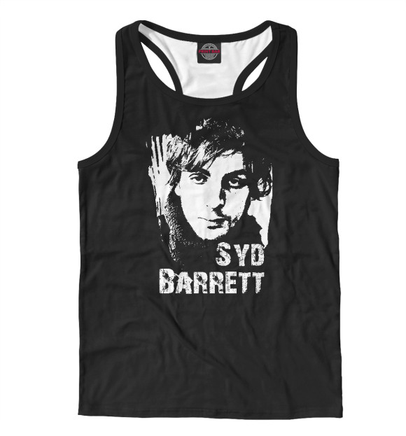 Мужская майка-борцовка с изображением Syd Barrett цвета Белый