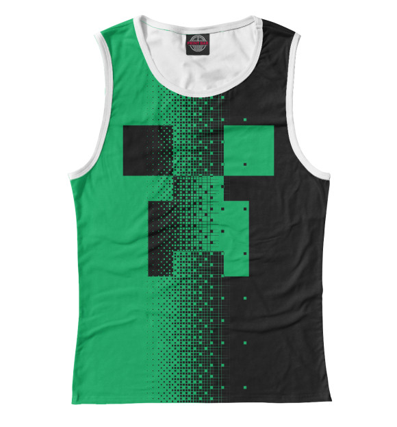 Майка для девочки с изображением Майнкрафт цвета Белый