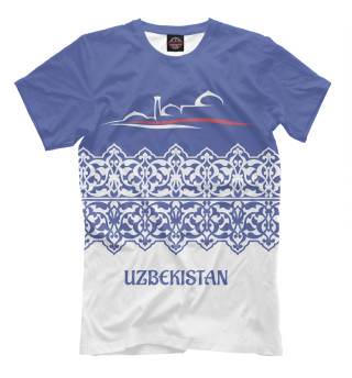 Мужская футболка Узбекистан