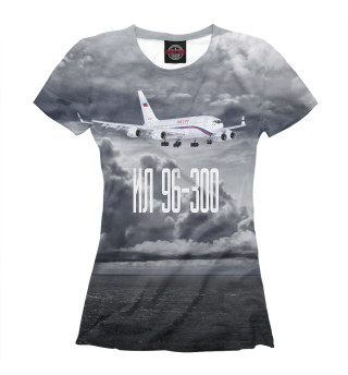 Женская футболка Самолет Ил 96-300