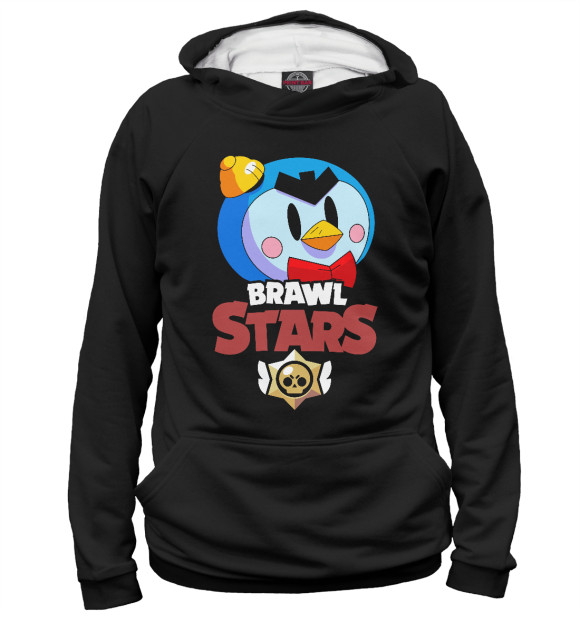 Женское худи с изображением Brawl Stars - MR.P цвета Белый
