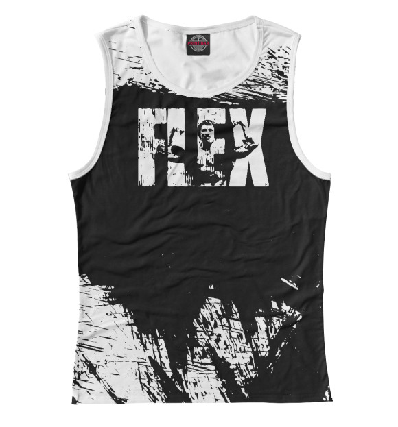 Майка для девочки с изображением FLEX Bodybuilding цвета Белый