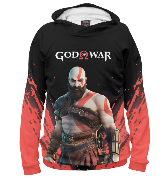 Худи для девочки с изображением God of War цвета Белый