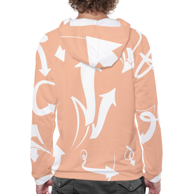 Мужское худи с изображением Егор Шип цвета Белый