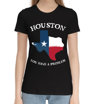 Хлопковая футболка для девочек Houston, you have a problem