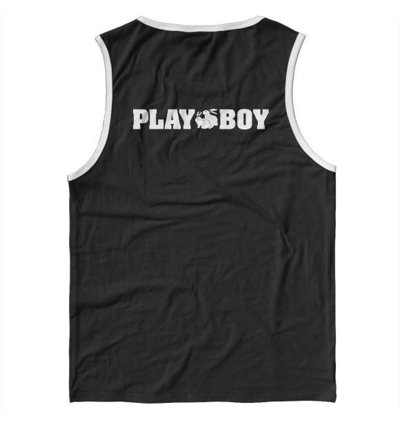 Майка для мальчика с изображением PLAYBOY цвета Белый
