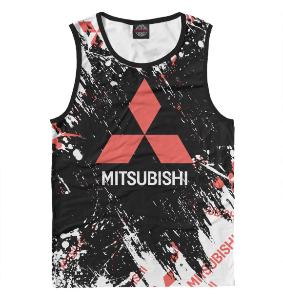 Майка для мальчика с изображением Mitsubishi цвета Белый