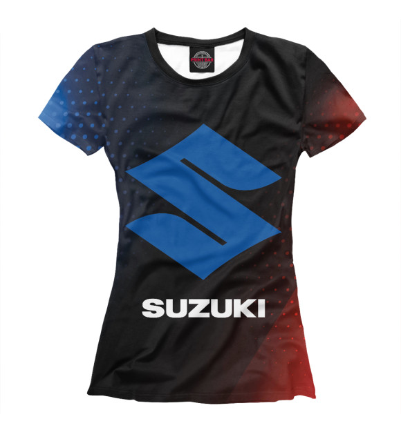 Футболка для девочек с изображением Suzuki / Сузуки цвета Белый