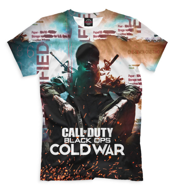 Мужская футболка с изображением Call of Duty цвета Белый