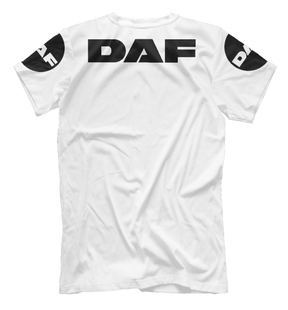 Футболка для мальчиков с изображением DAF \ Дальнобойщик цвета Белый