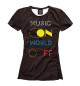 Женская футболка Music