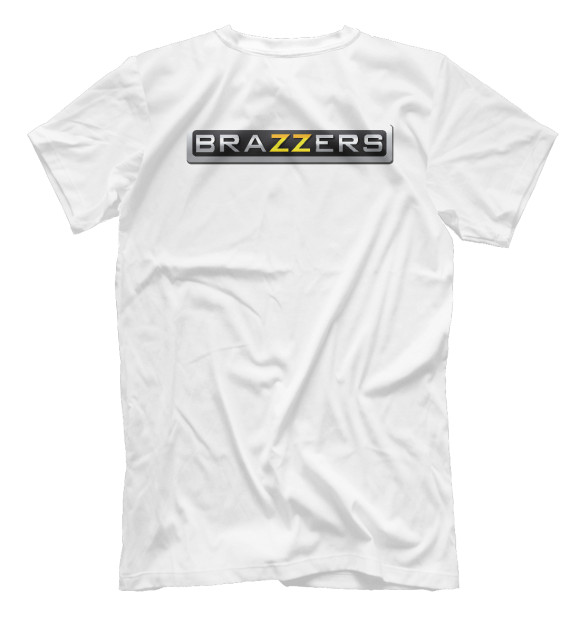 Мужская футболка с изображением Лысый из Brazzers цвета Белый
