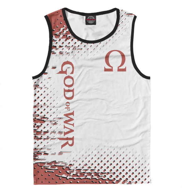 Майка для мальчика с изображением God of War цвета Белый