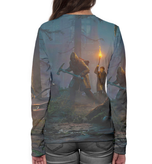 Женский свитшот с изображением The Last of Us цвета Белый