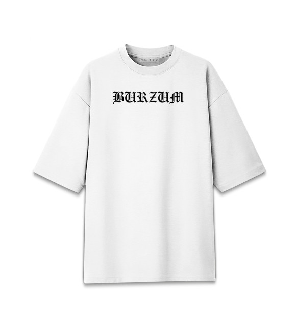 Мужская футболка оверсайз с изображением Burzum цвета Белый
