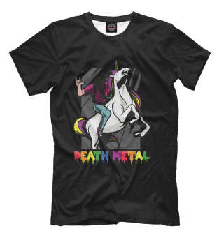 Мужская футболка Death Metal Unicorn